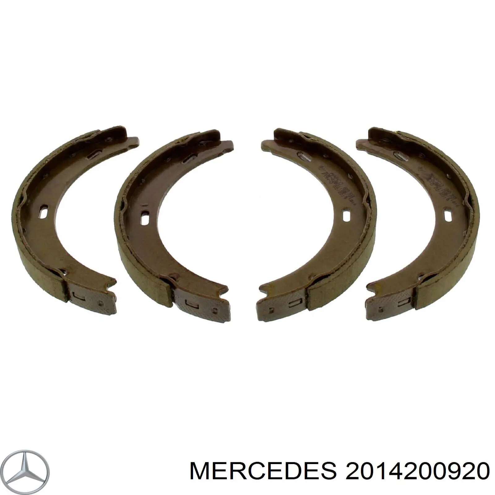 Juego de zapatas de frenos, freno de estacionamiento Mercedes E C124