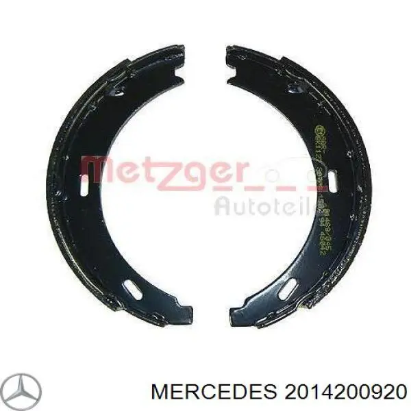 Juego de zapatas de frenos, freno de estacionamiento Mercedes E C124