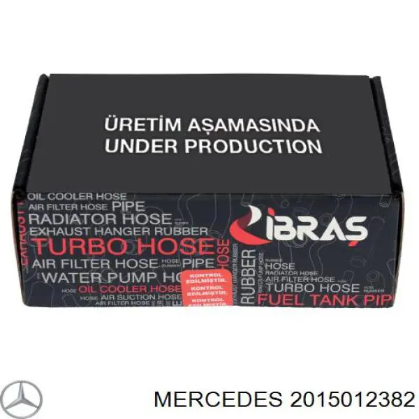 2015012382 Mercedes tubería de radiador arriba