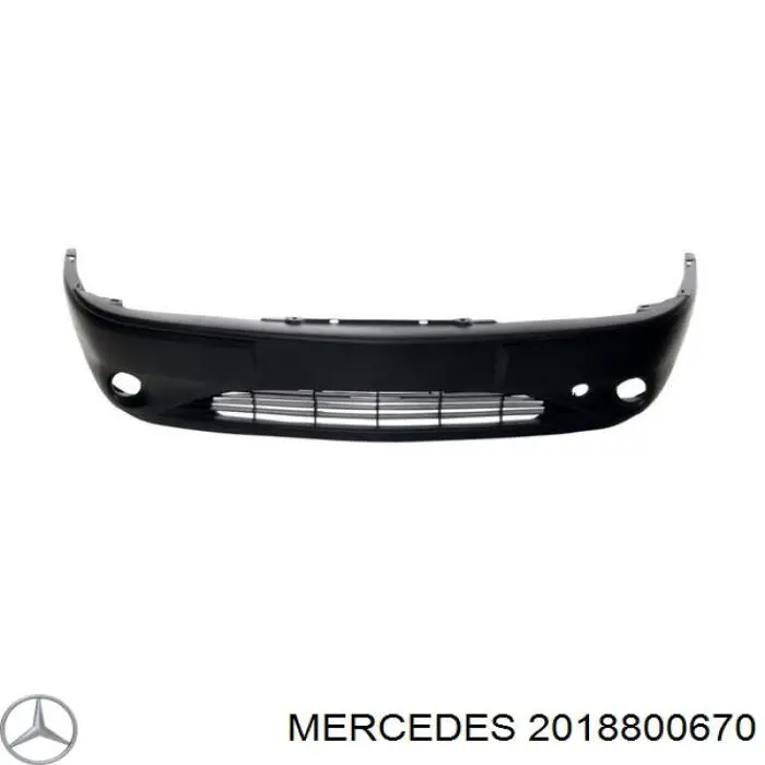 A2018800670 Mercedes paragolpes delantero