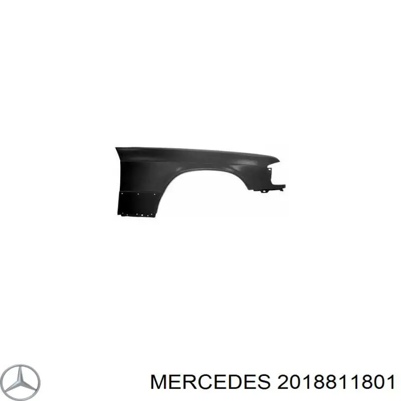A2018811801 Mercedes guardabarros delantero derecho