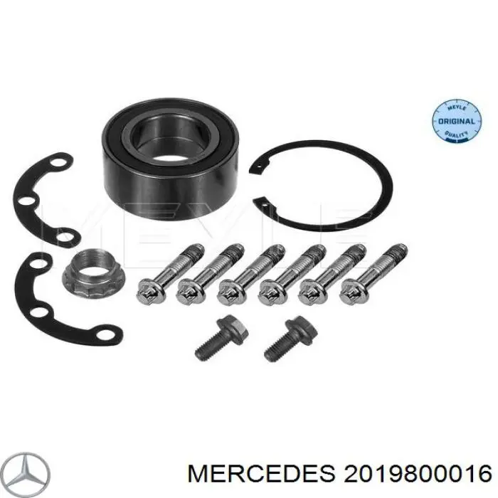 2019800016 Mercedes cojinete de rueda trasero
