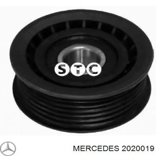 2020019 Mercedes polea inversión / guía, correa poli v