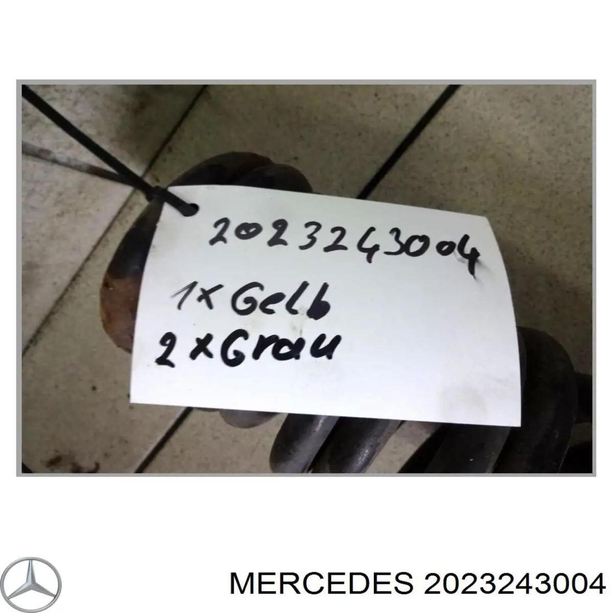 2023243004 Mercedes muelle de suspensión eje trasero