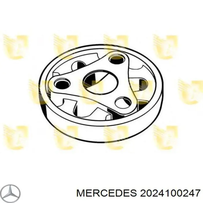 2024100247 Mercedes articulación, árbol longitudinal, delantera