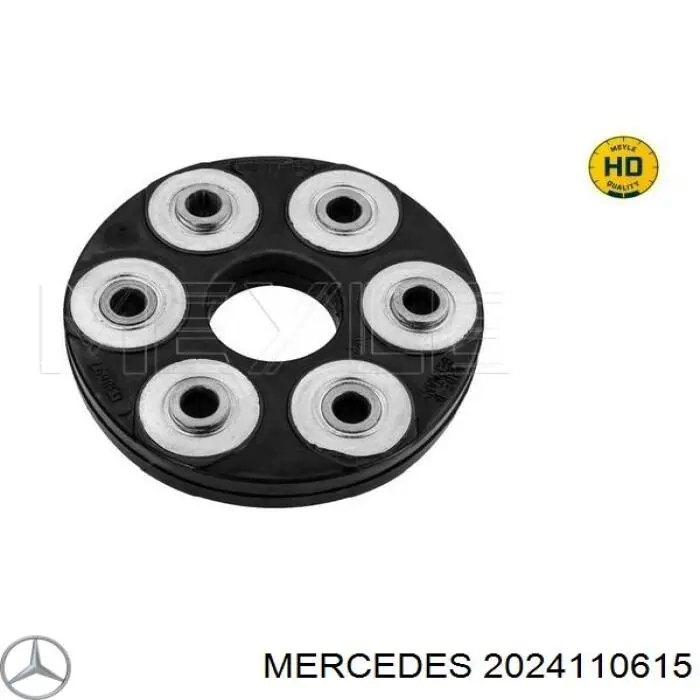 Acoplamiento elástico delantero del cardán 2024110615 Mercedes