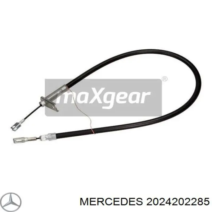 2024202285 Mercedes cable de freno de mano trasero izquierdo