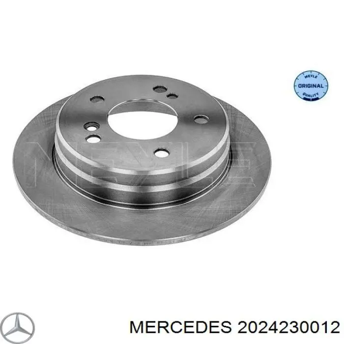 2024230012 Mercedes disco de freno trasero