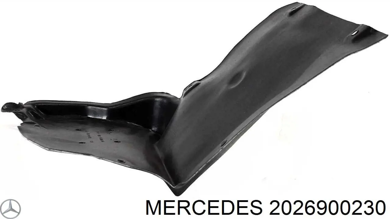 2026900230 Mercedes guardabarros interior, aleta delantera, derecho