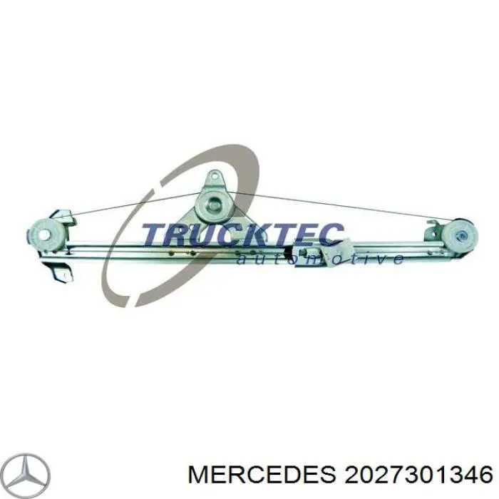 2027301346 Mercedes mecanismo de elevalunas, puerta trasera izquierda