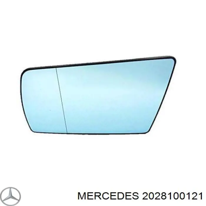 2028100121 Mercedes cristal de espejo retrovisor exterior izquierdo