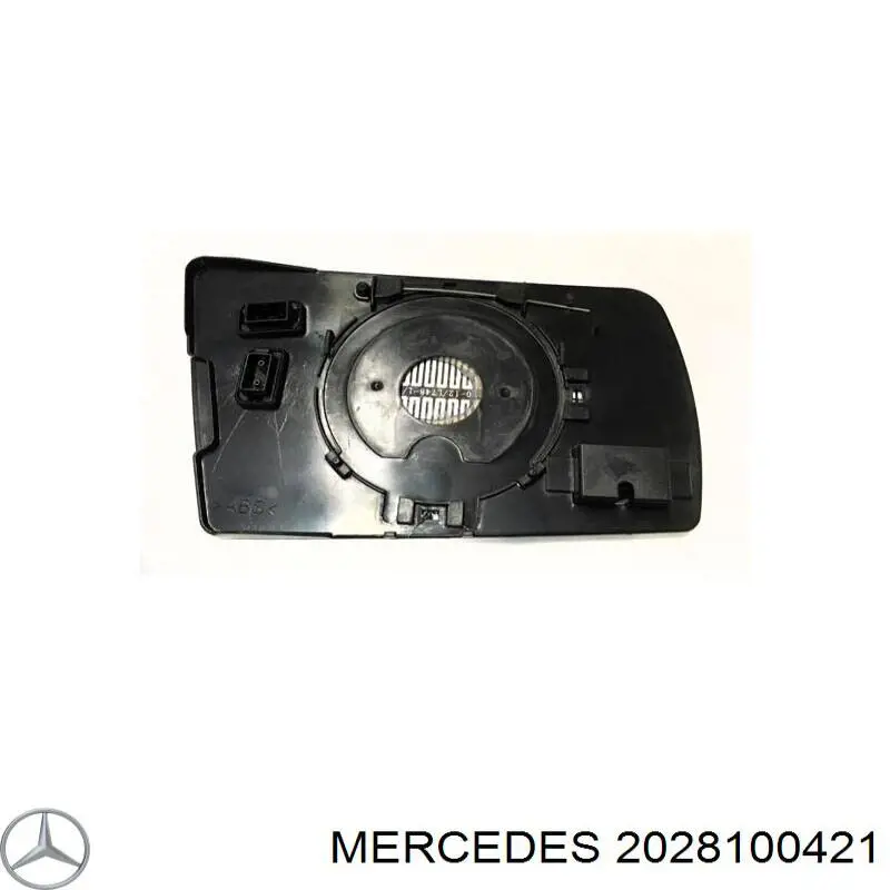 2028100021 Mercedes cristal de espejo retrovisor exterior derecho