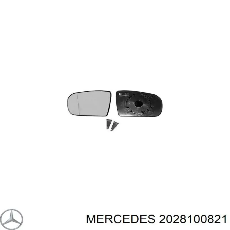 Cristal de retrovisor exterior derecho Mercedes 2108100821