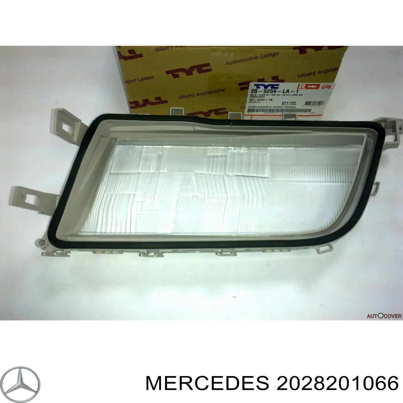 Cristal de faro derecho A2028201066 Mercedes