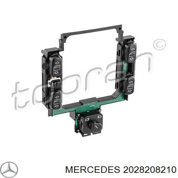 2028208210 Mercedes unidad de control elevalunas consola central