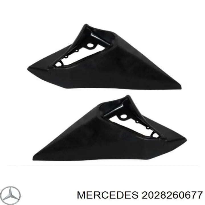 Listón del faro derecho para Mercedes C (S202)