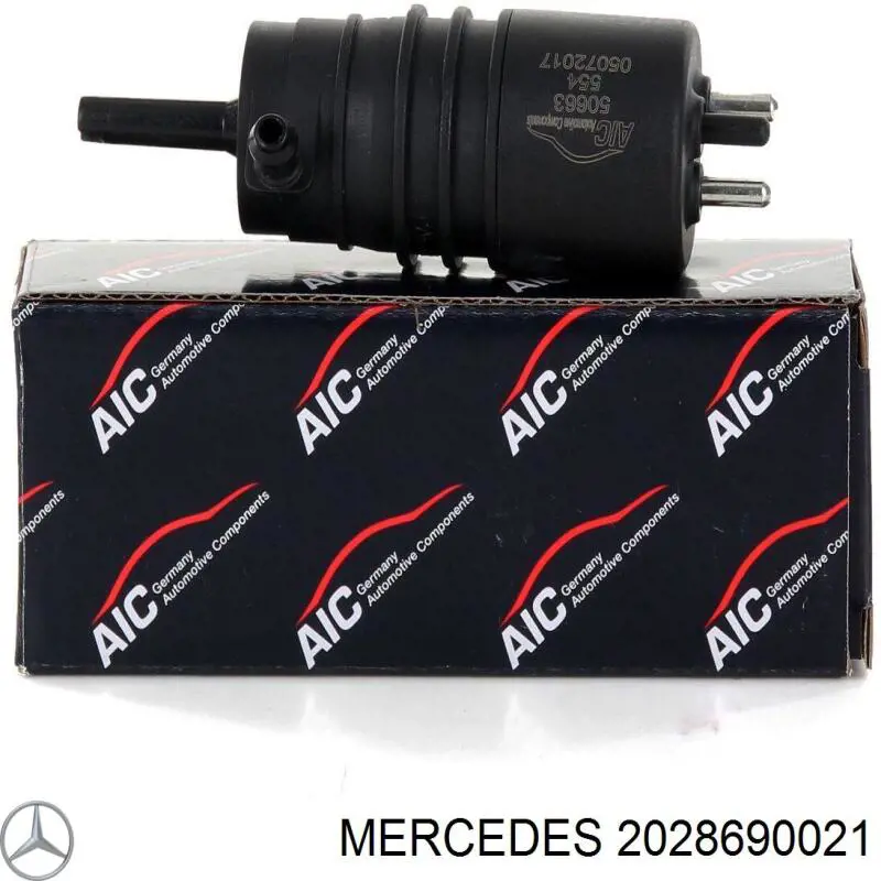 Comprar 2028690021 Mercedes Bomba de agua limpiaparabrisas, delantera
