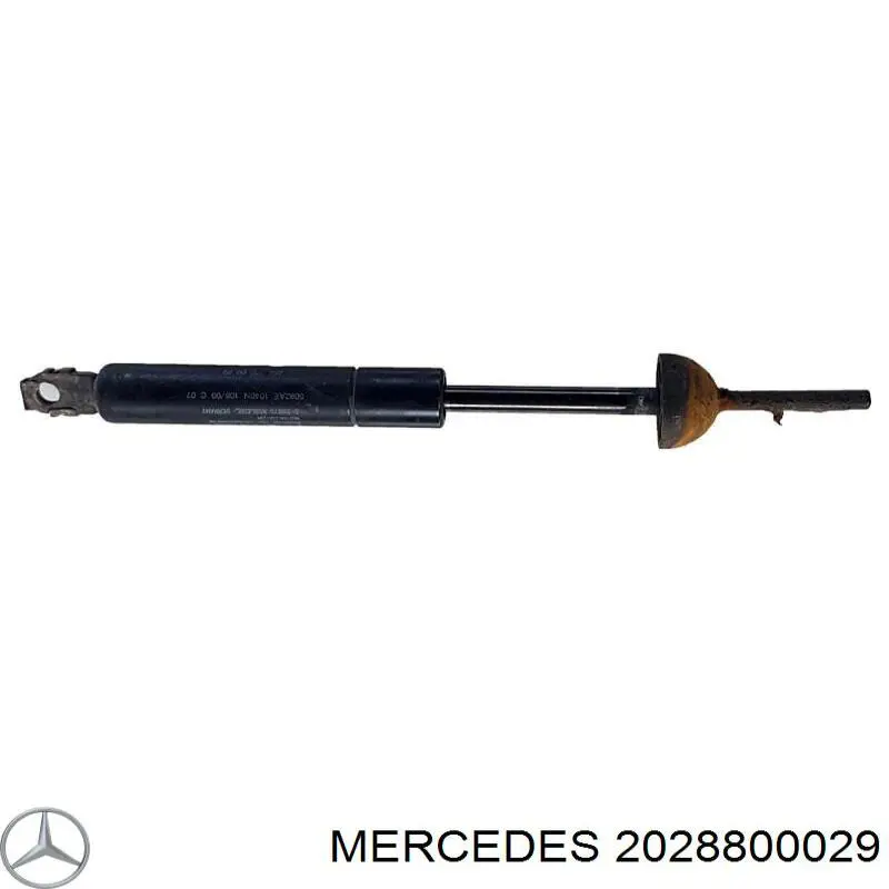 Muelle neumático, tapa delantera para Mercedes C (S202)