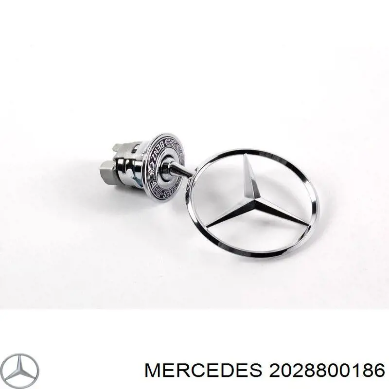 2028800186 Mercedes emblema de capó