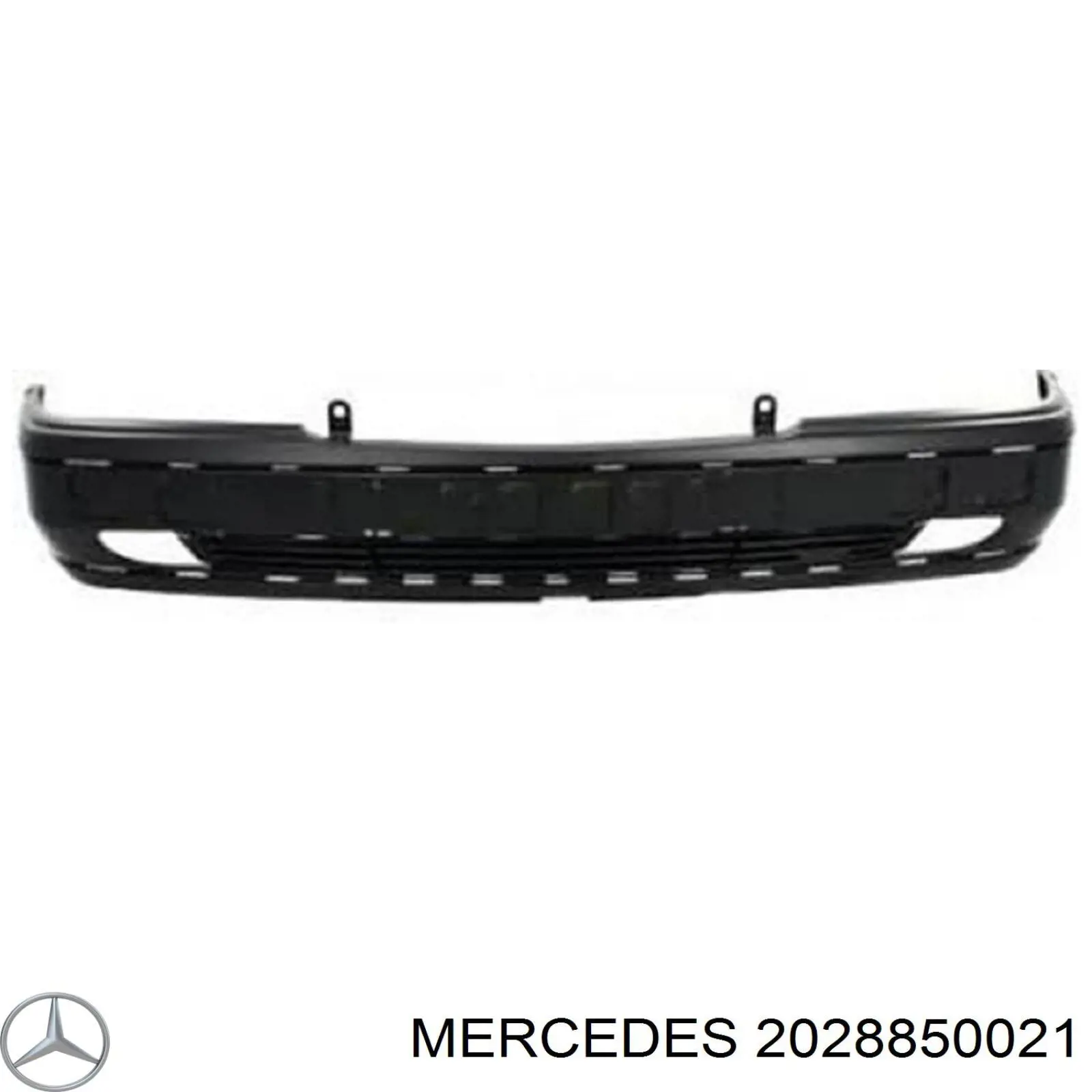 2028850021 Mercedes listón embellecedor/protector, parachoques delantero