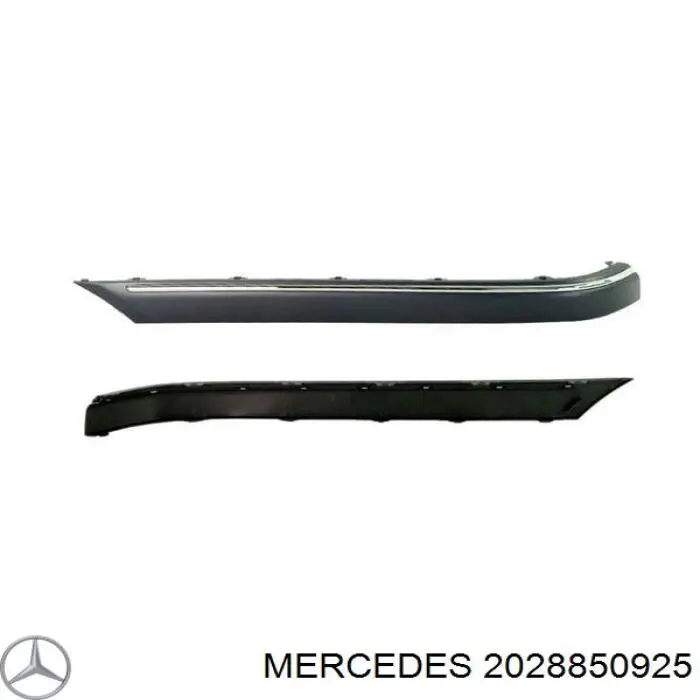 202 885 09 25 Mercedes paragolpes delantero
