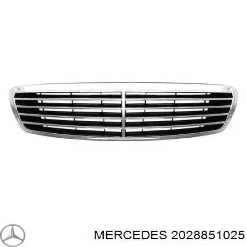 2028851025 Mercedes alerón parachoques delantero