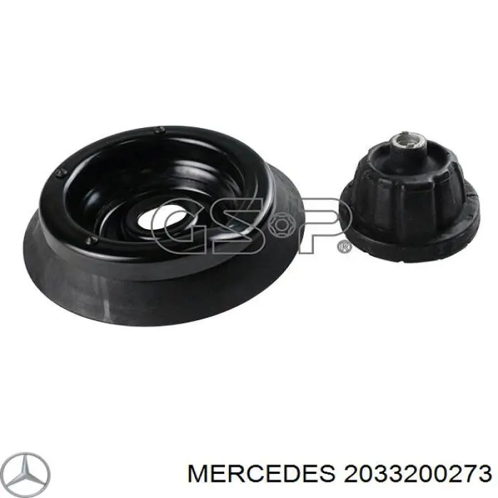 2033200273 Mercedes soporte amortiguador delantero