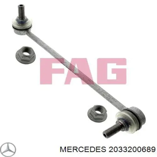 2033200689 Mercedes soporte de barra estabilizadora delantera