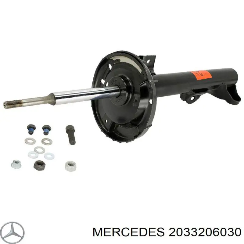 2033206030 Mercedes amortiguador trasero derecho