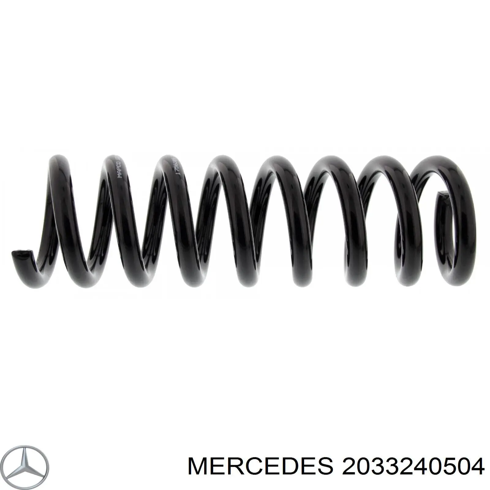 2033240504 Mercedes muelle de suspensión eje trasero