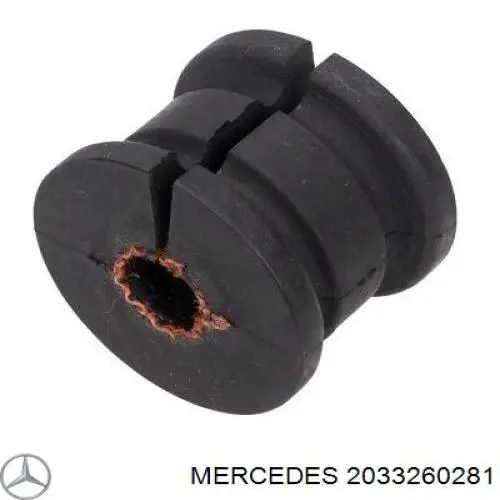 2033260281 Mercedes casquillo de barra estabilizadora trasera