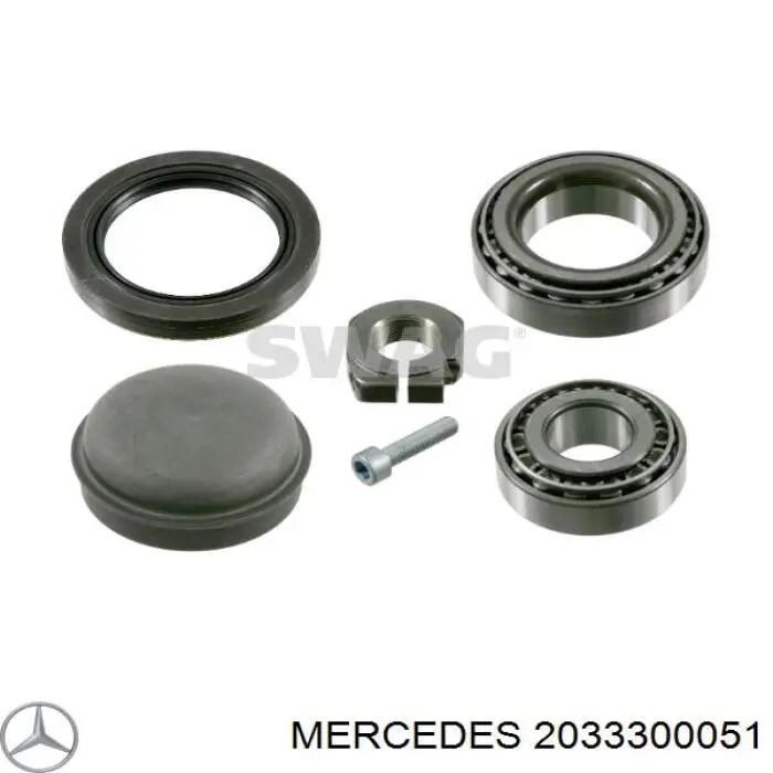 2033300051 Mercedes cojinete de rueda delantero