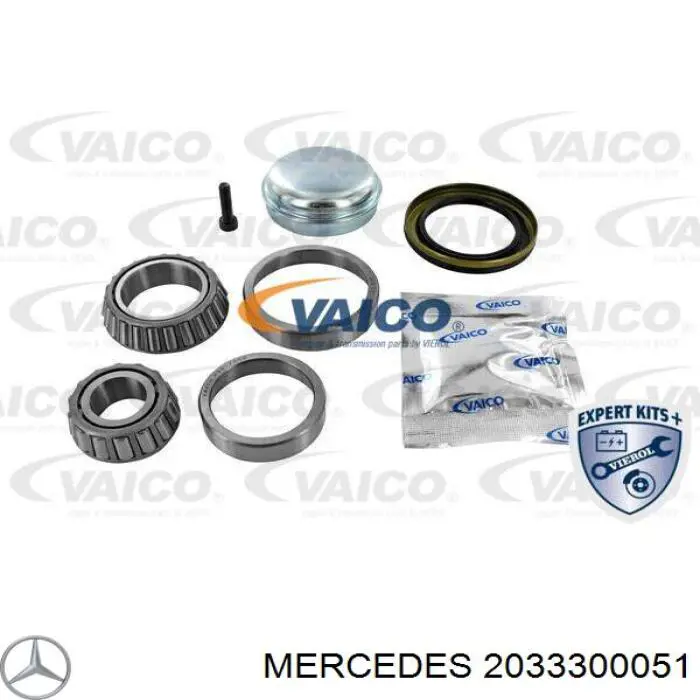 Cojinete de rueda delantero 2033300051 Mercedes