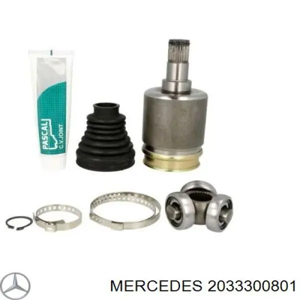 2033300801 Mercedes árbol de transmisión delantero derecho