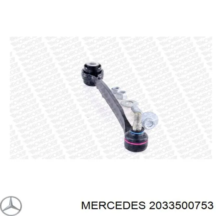 2033500753 Mercedes barra transversal de suspensión trasera