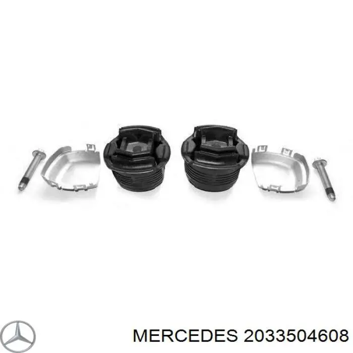 2033504608 Mercedes suspensión, cuerpo del eje trasero