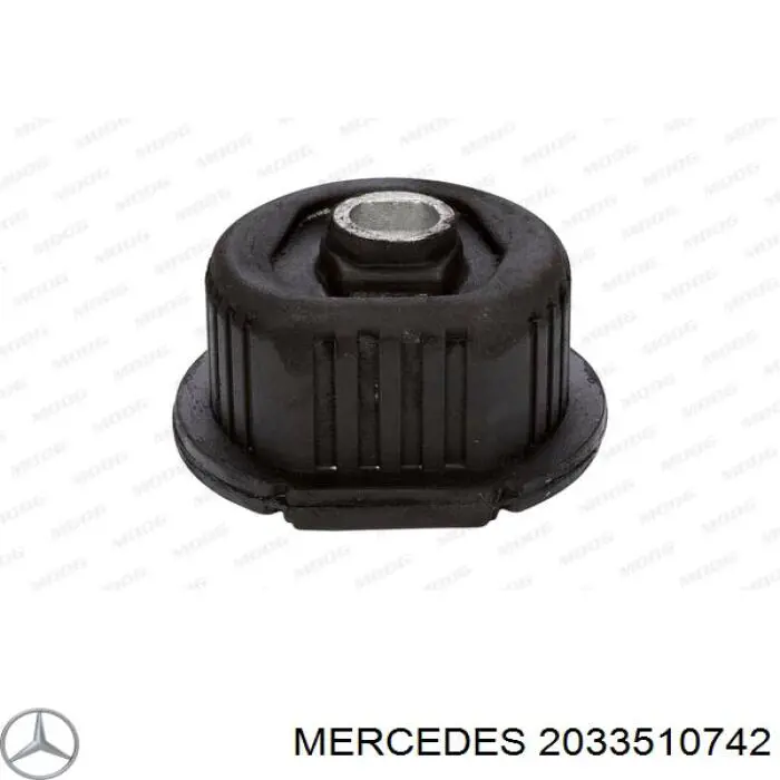 2033510742 Mercedes suspensión, cuerpo del eje trasero