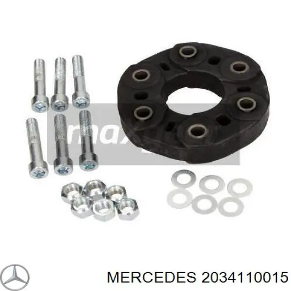 Acoplamiento elástico del cardán delantero/trasero 2034110015 Mercedes