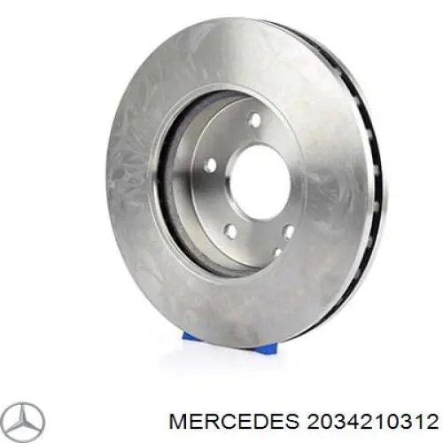 2034210312 Mercedes disco de freno delantero