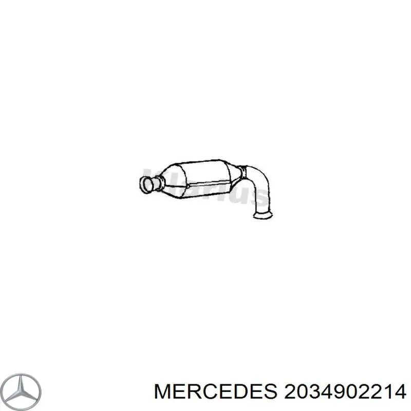 2034902214 Mercedes catalizador