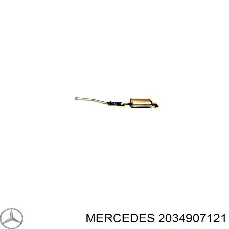 2034907121 Mercedes silenciador posterior