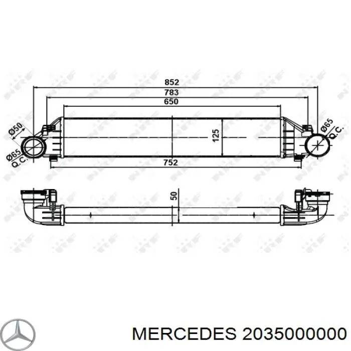 Comprar 2035000000 Mercedes Turbo intercooler
