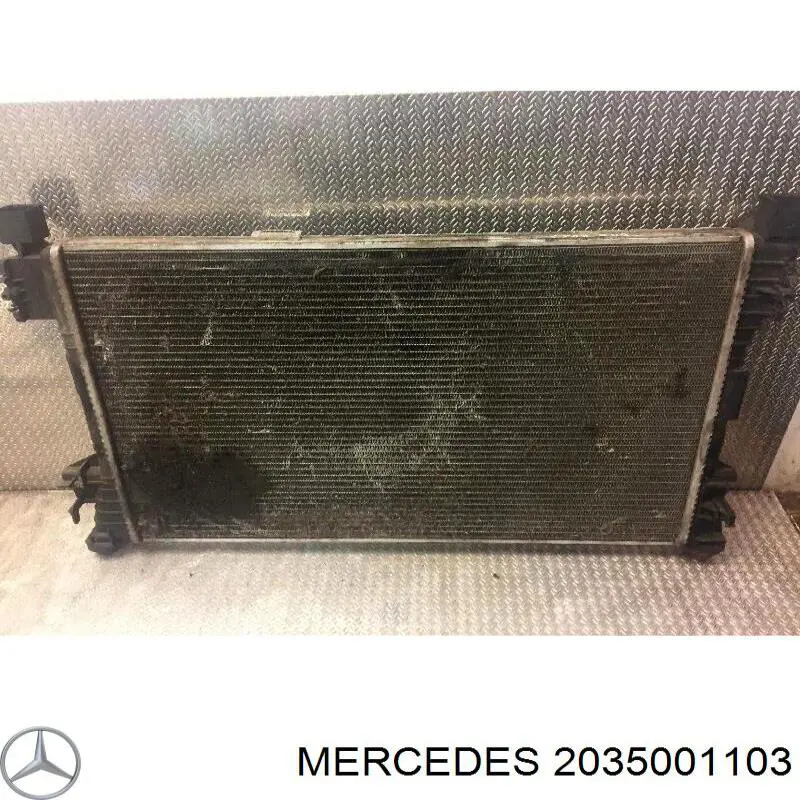 2035001103 Mercedes radiador refrigeración del motor