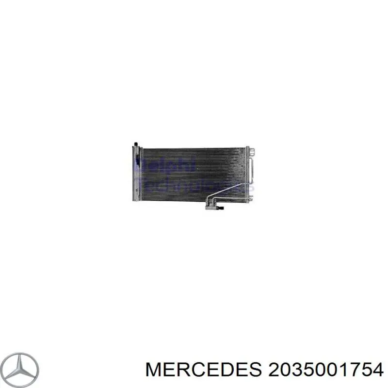 2035001754 Mercedes condensador aire acondicionado