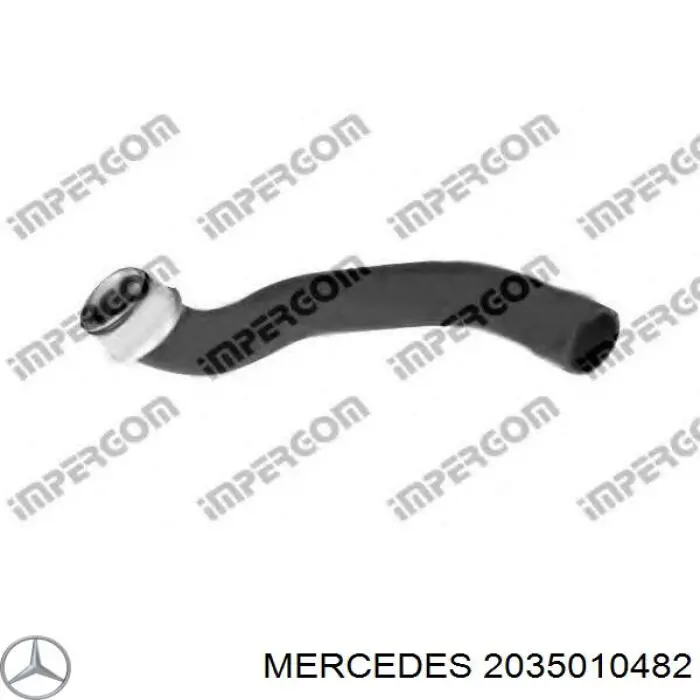 2035010482 Mercedes tubería de radiador arriba