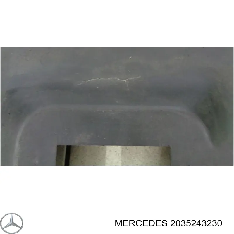 2035243230 Mercedes protección motor / empotramiento