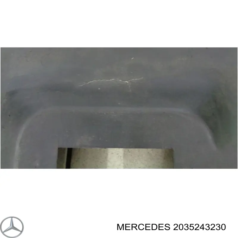 2035243230 Mercedes protección motor /empotramiento