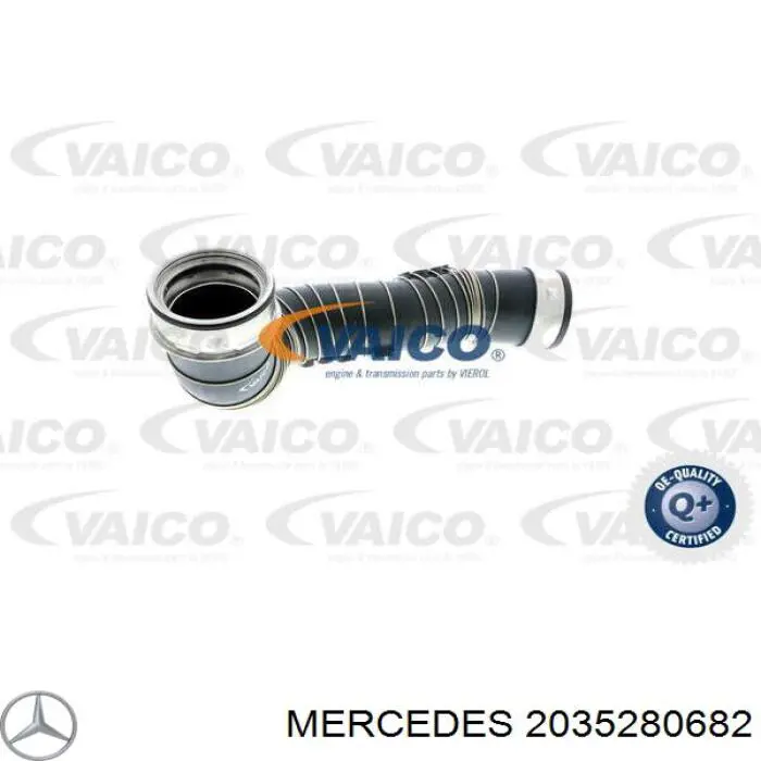 2035280682 Mercedes tubo flexible de aire de sobrealimentación izquierdo