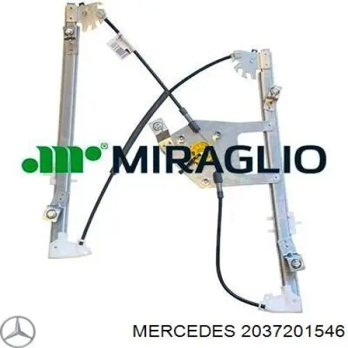 2037201546 Mercedes mecanismo de elevalunas, puerta delantera izquierda
