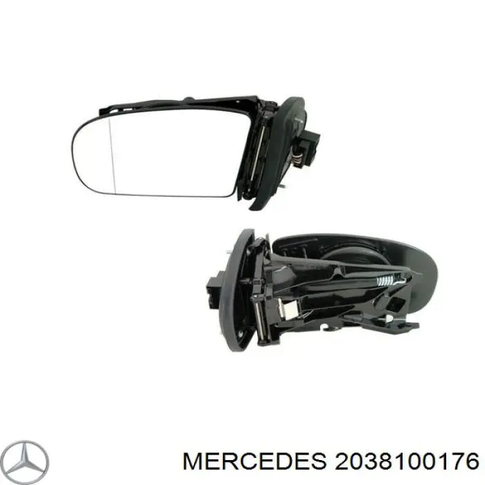 2038100176 Mercedes espejo retrovisor izquierdo